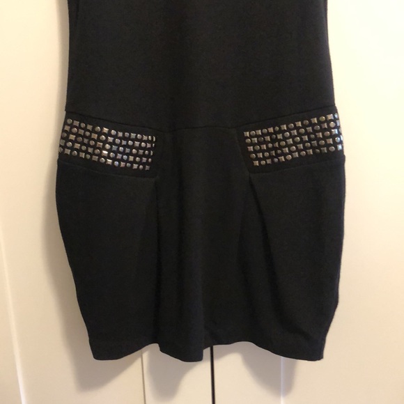 Massimo Dutti Black Studded Night Out Dress - Picture 8 of 10